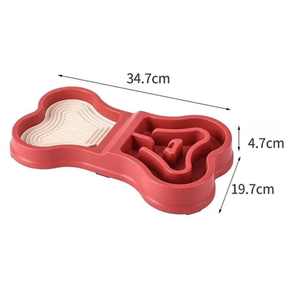 Pet Slow Feeder Bowl Anti-Choke Pet Feeding Bowl Non-Slip & Anti-Tip